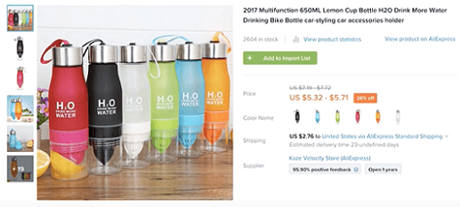 How to price this infusion water bottlev