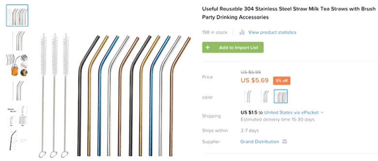 Setting a price for reusable straws
