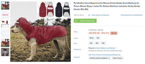 Consider dropshipping this dog jacket in 2019