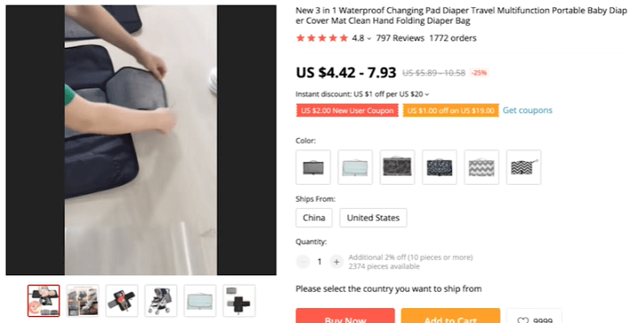 Target young parents and the holiday season to sell this diaper changer