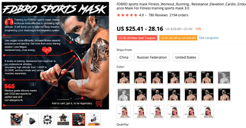 This endurance mask will be a hit with the CrossFit world