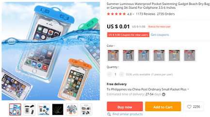 Waterproof cell phone pouches are also on the list of products to avoid dropshipping this year
