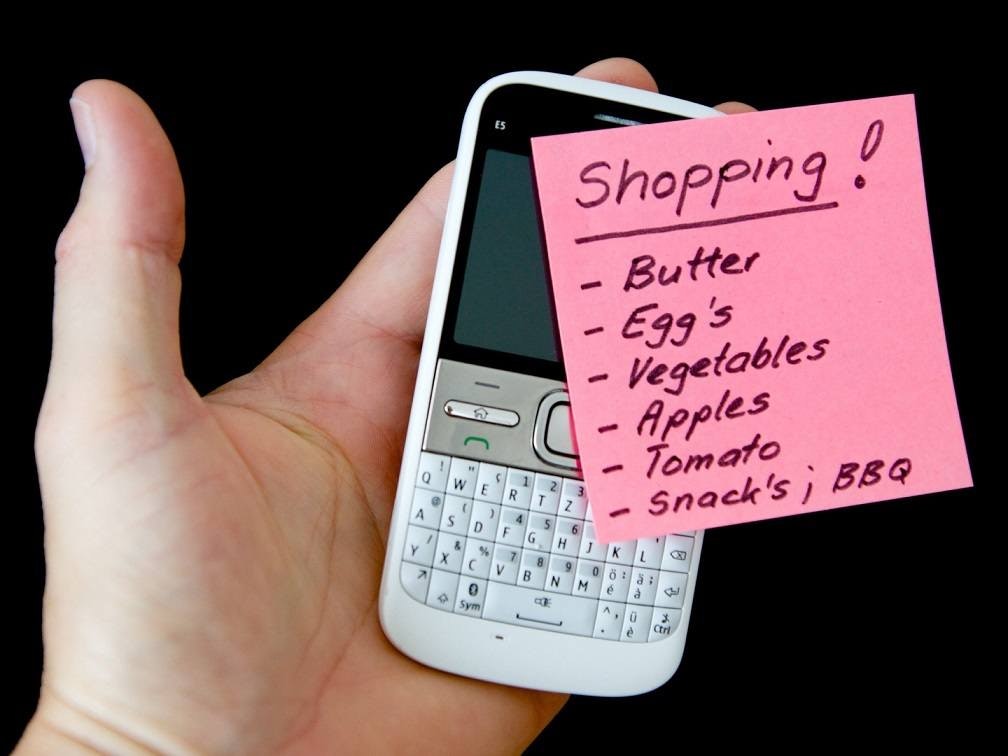 Use your shopping list as inspiration