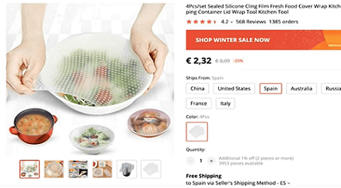 Consider selling this silicone cling wrap for your dropshipping business
