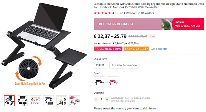 Dropship laptop stands now