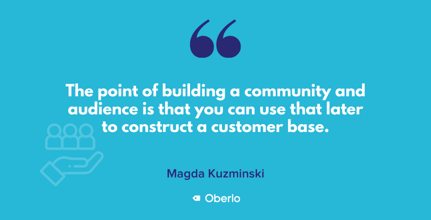 The importance of building a community now