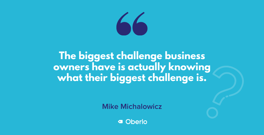 Mike Michalowicz quote on business owner challenges