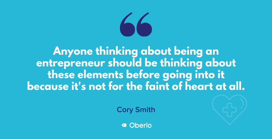 What to consider in entrepreneurship according to Cory Smith