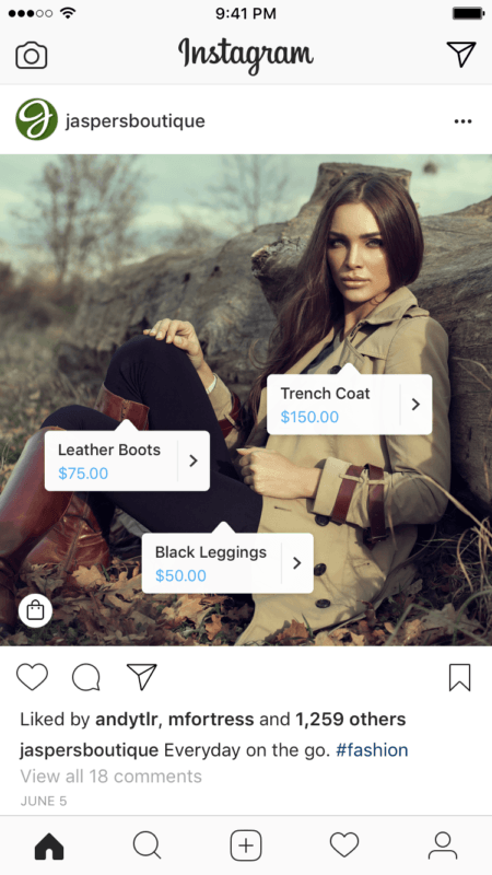 Instagram Shopping Labels