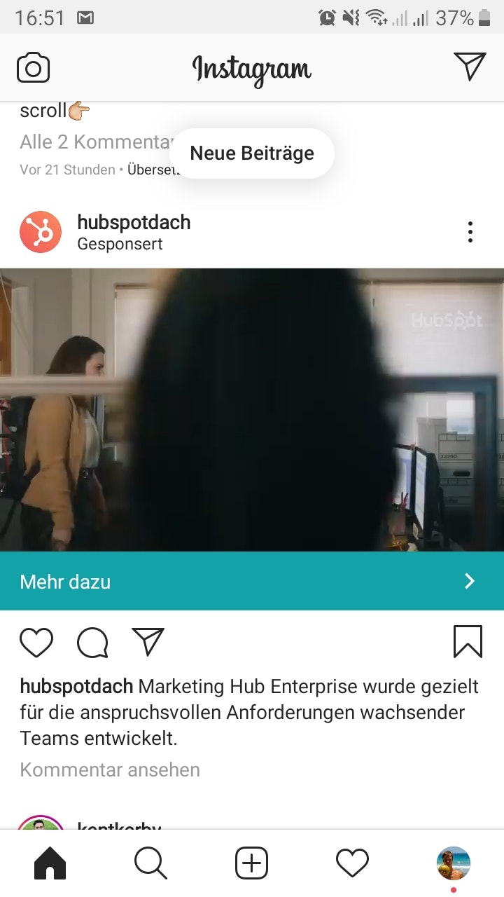 Hubspot Instagram Werbung