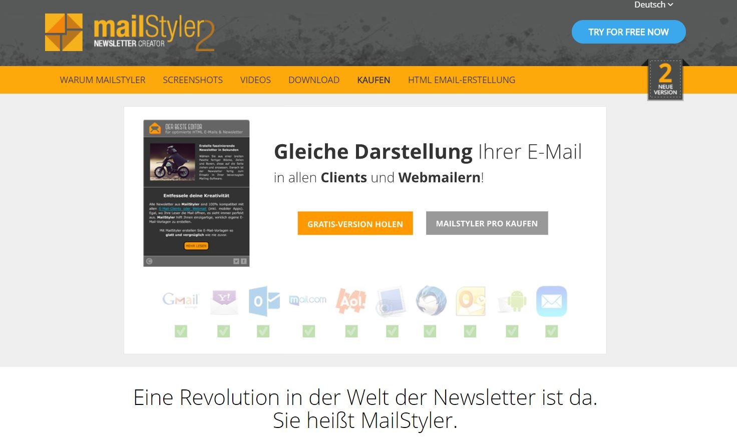 Screenshot Mailstyler