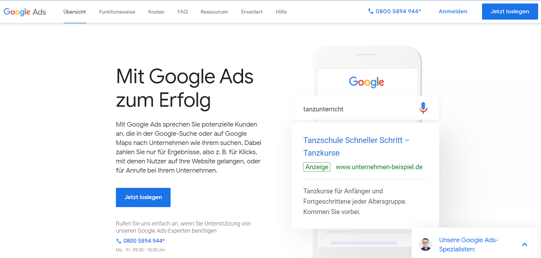 budgetplanung google ads