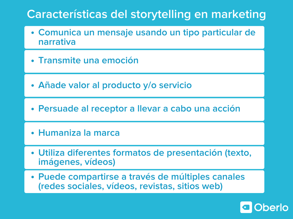 caracteristicas del storytelling en marketing