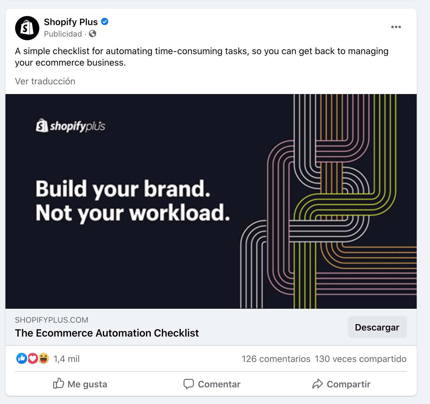 ejemplo tecnicas de marketing - anuncio shopify