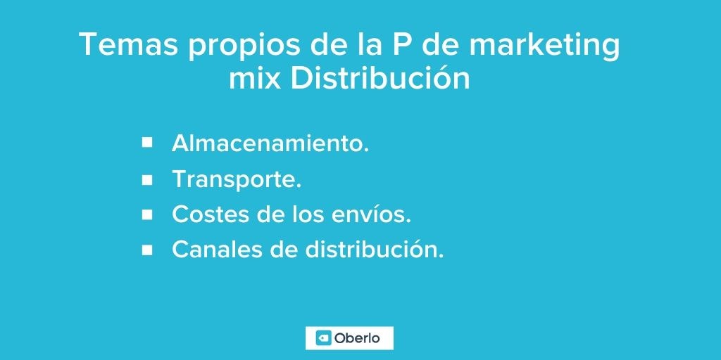 marketing mix distribucion