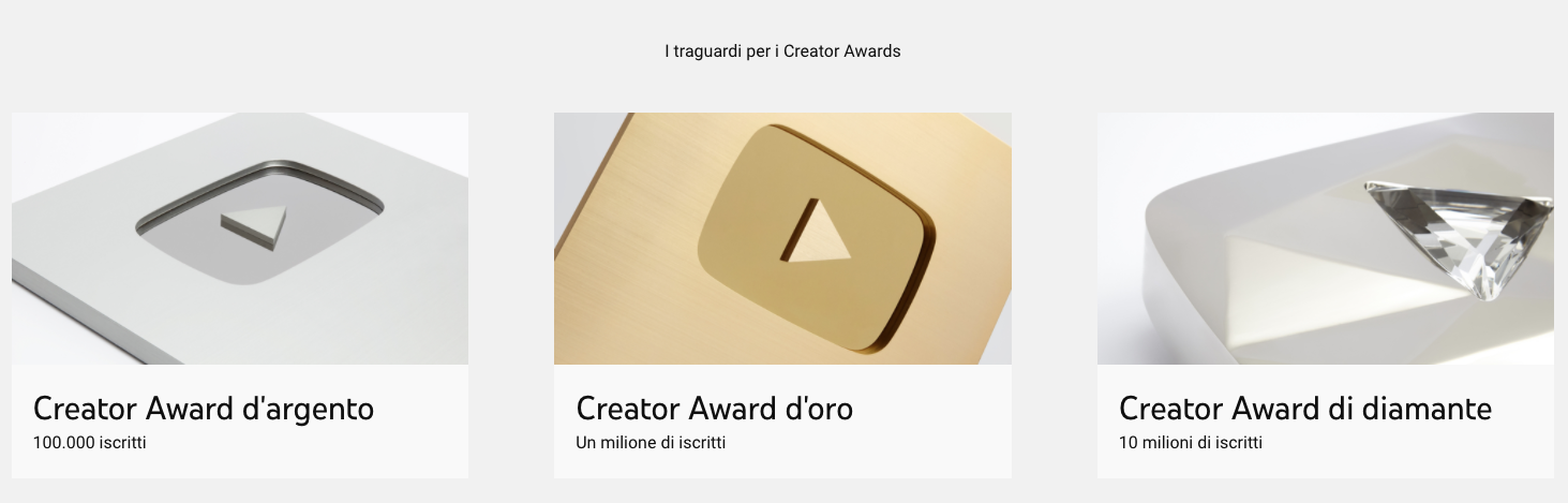 YouTube Creator Award