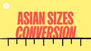 asian size conversion