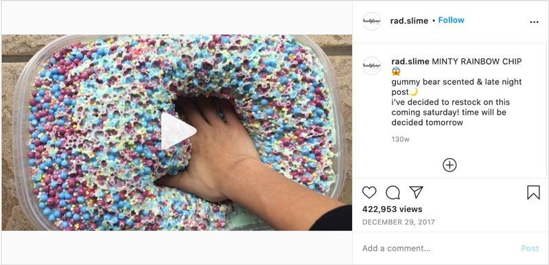 How RadSlimeShop makes money on Instagram