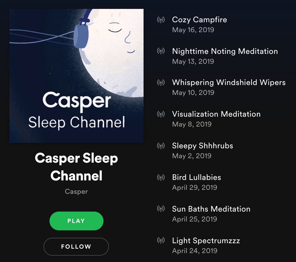 Calm Sleep Channel Social Media Campaign