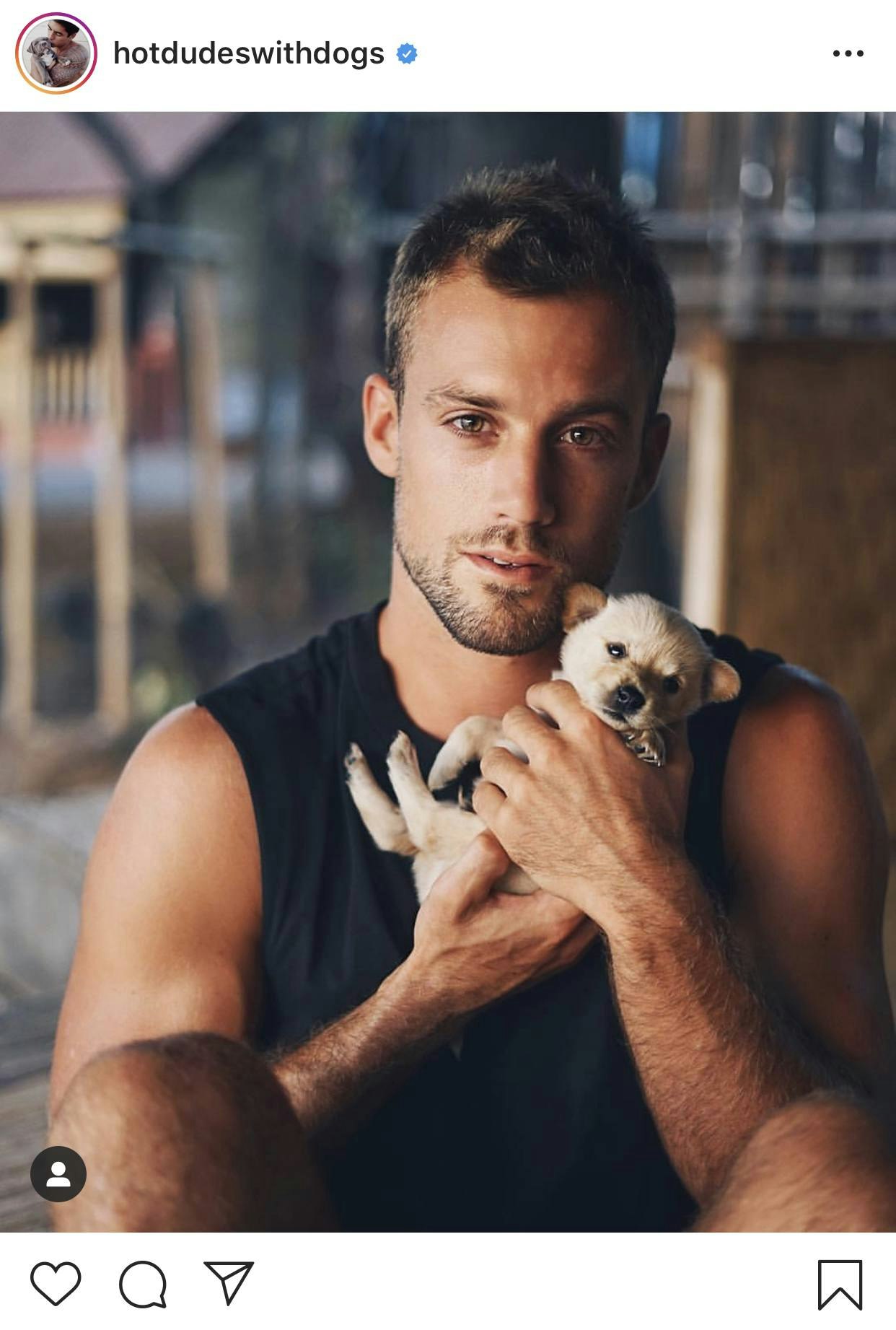 hot dudes with dogs