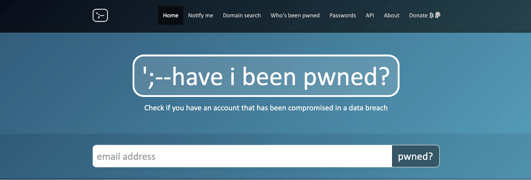 Have I Been Pwned?
