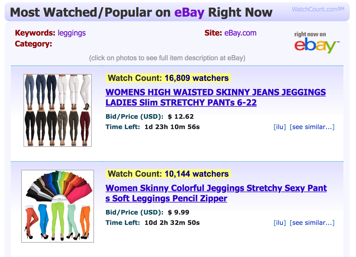 find the product on ebay