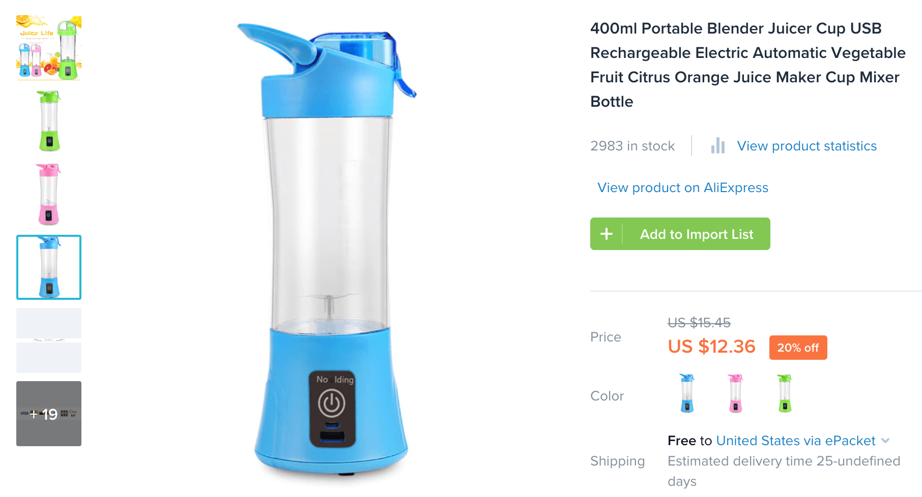 Cool Portable Blender Product