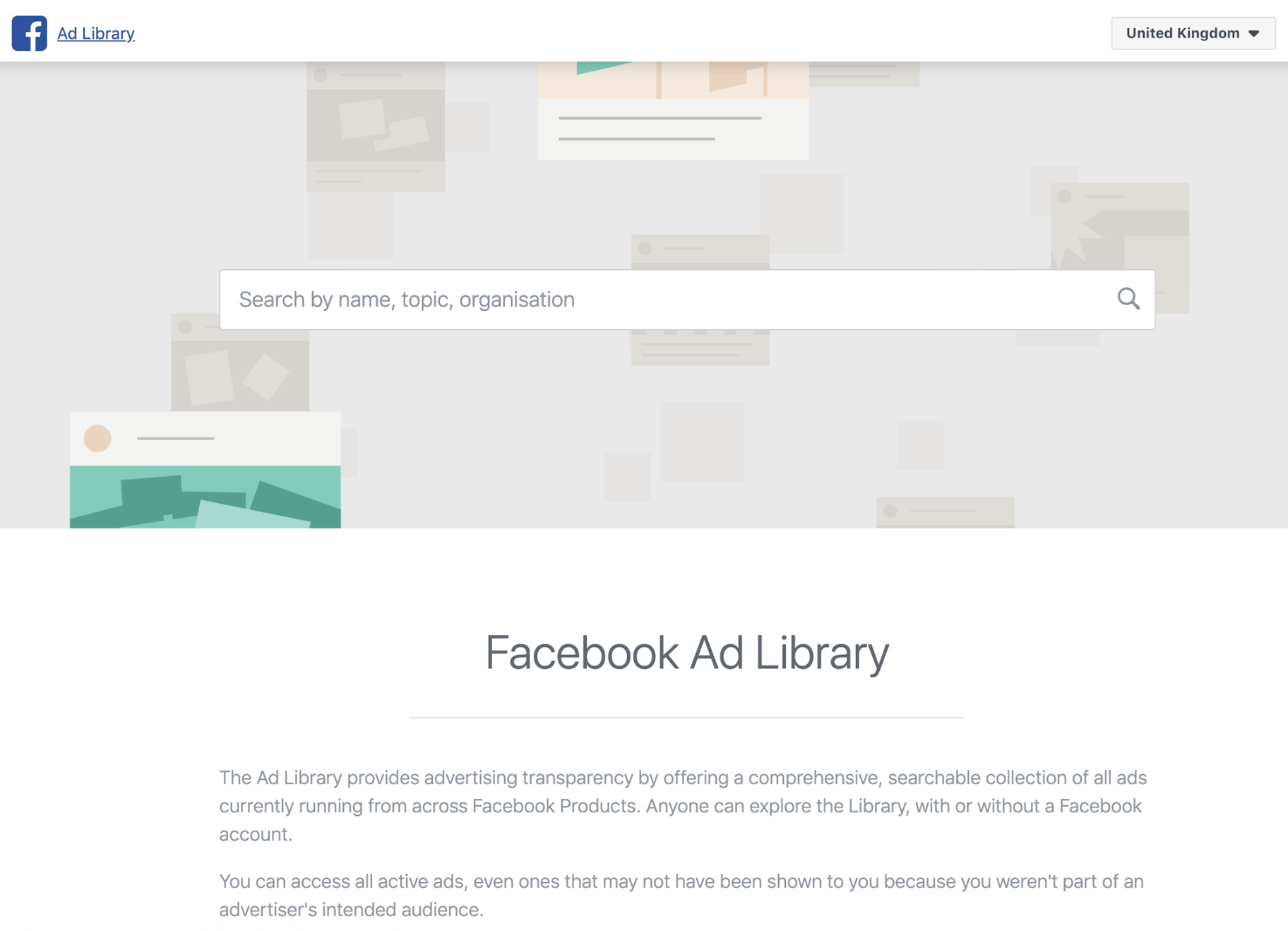 Facebook Ad Library