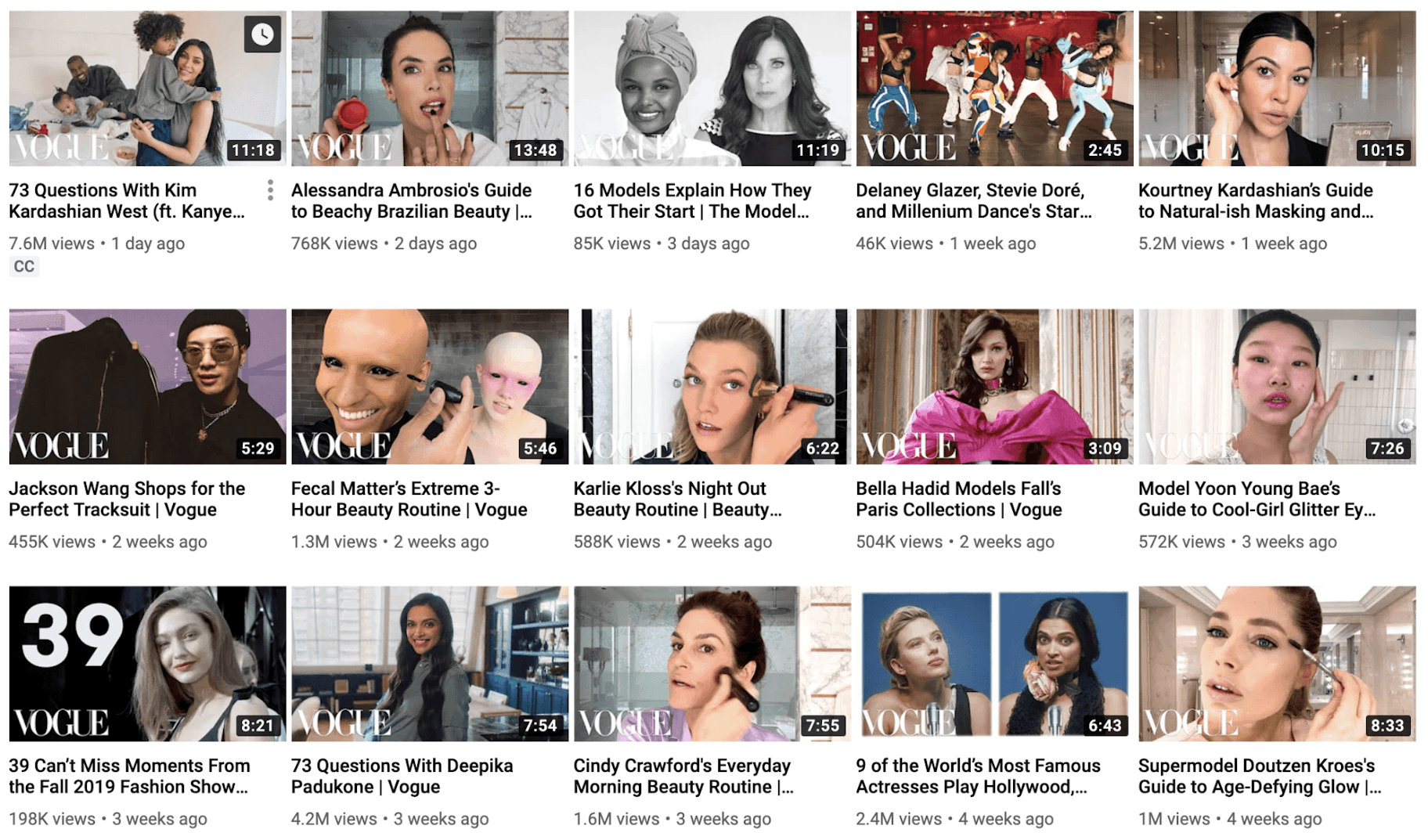 Vogue Thumbnail for YouTube