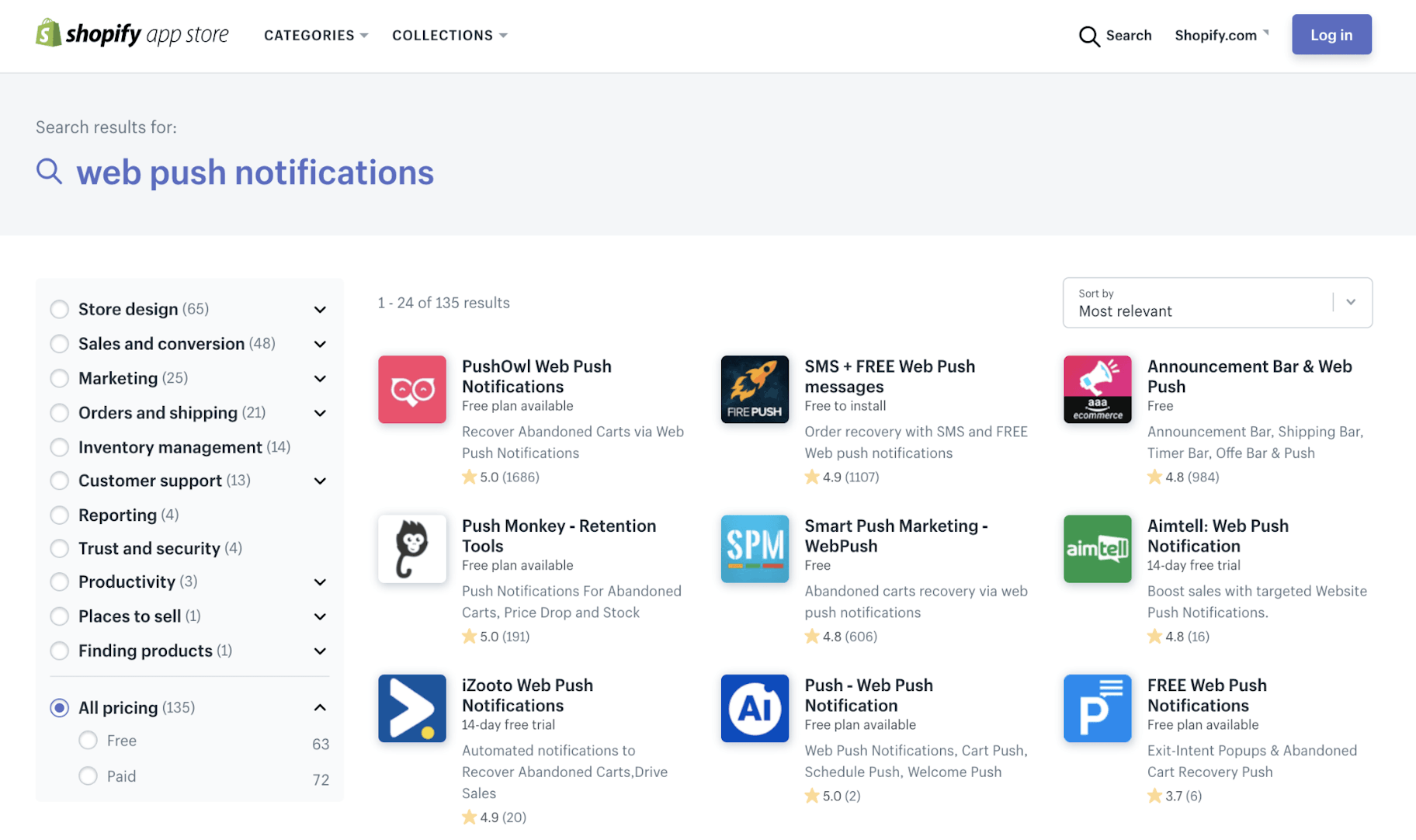 Push Notification Shopify Apps