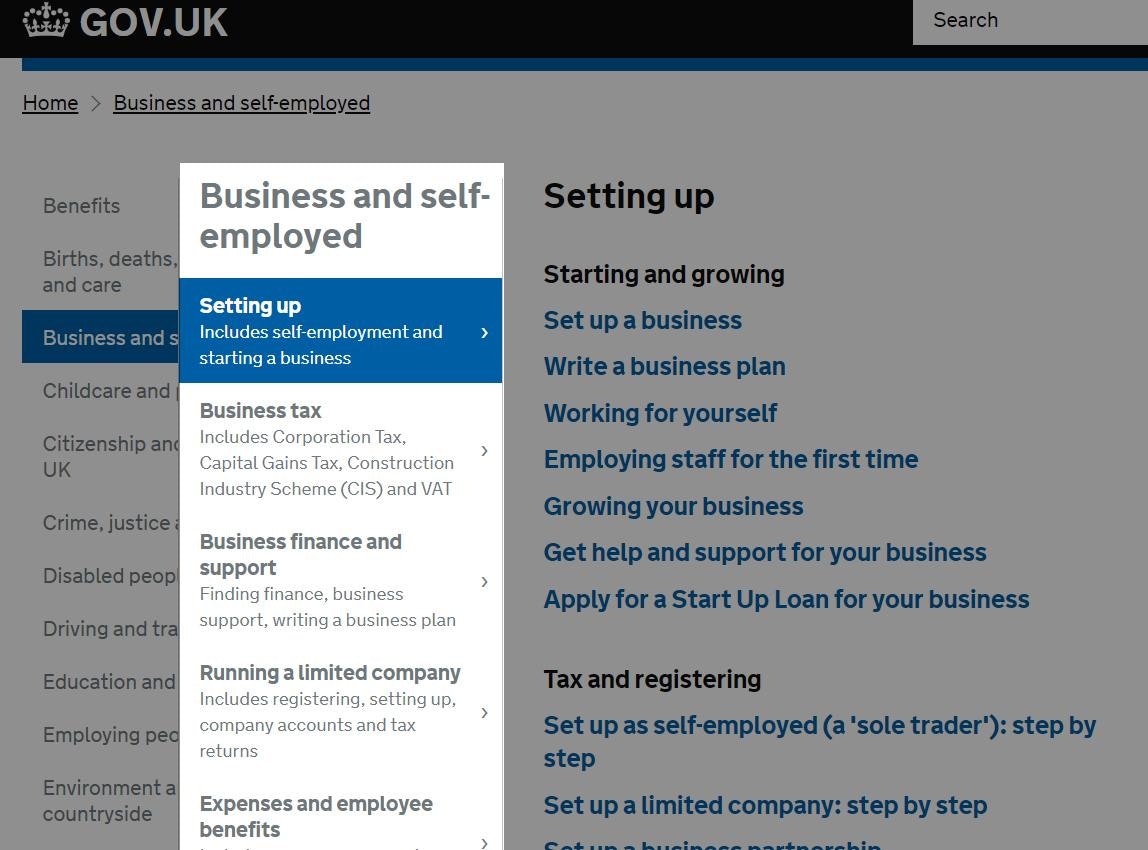 starting a business in UK