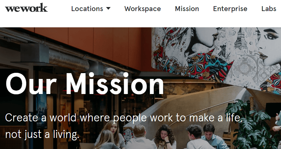 wework mission statement