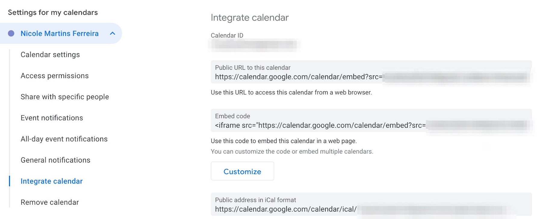 Embed Google Calendar On Website