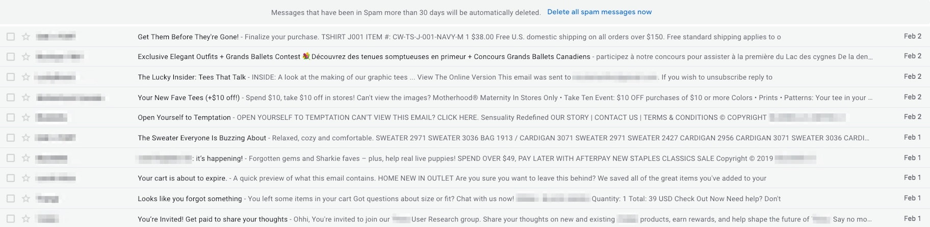 Spam emails
