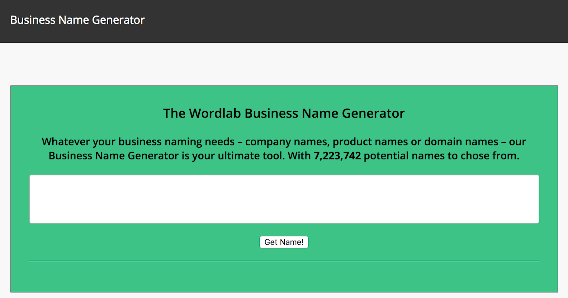 Wordlab Name Generator