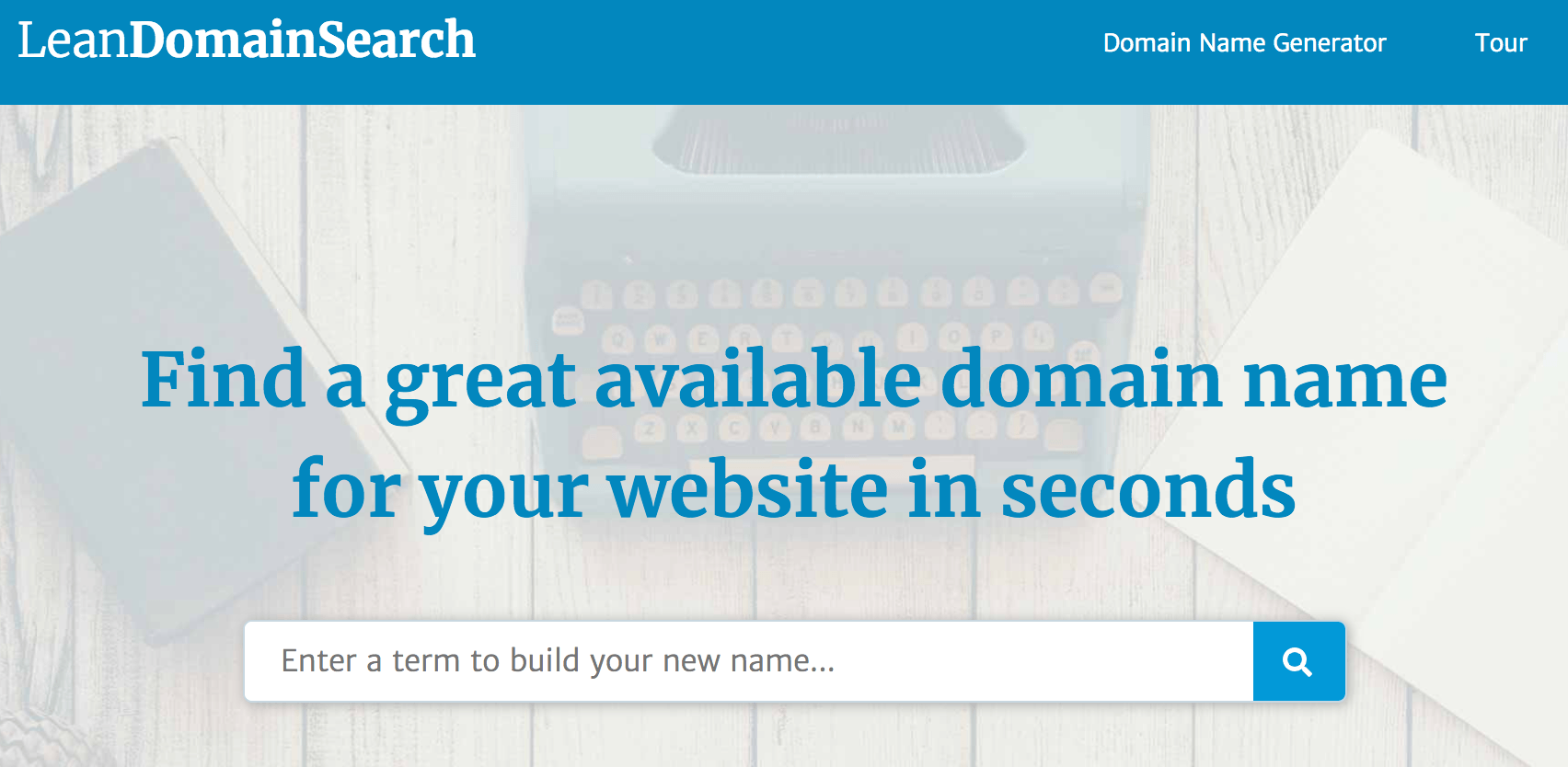 Lean Domain Search Business Name Generator