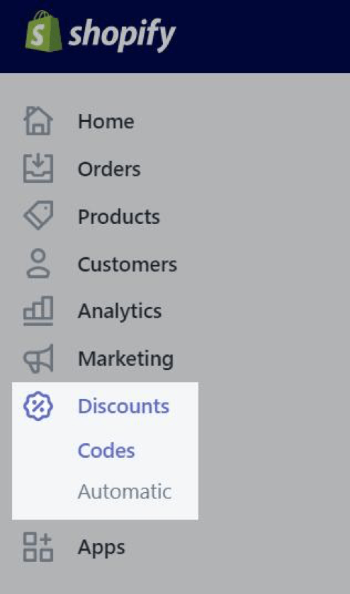 creating discount codes in shopify