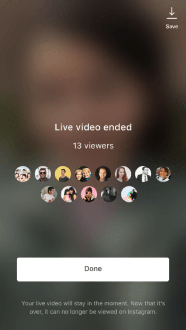 save instagram live video