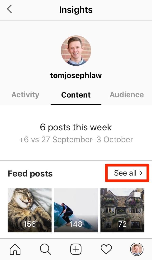 Instagram Insights Content