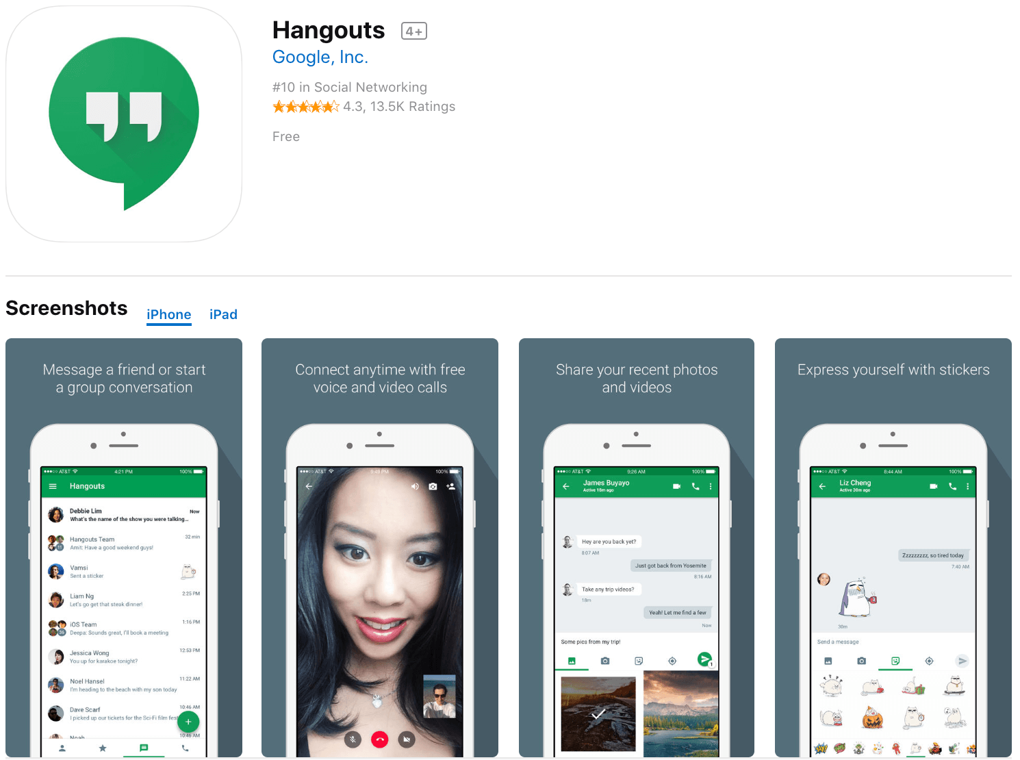 Marketing Apps Hangouts