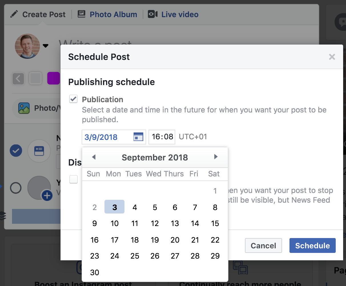 Schedule Facebook Posts
