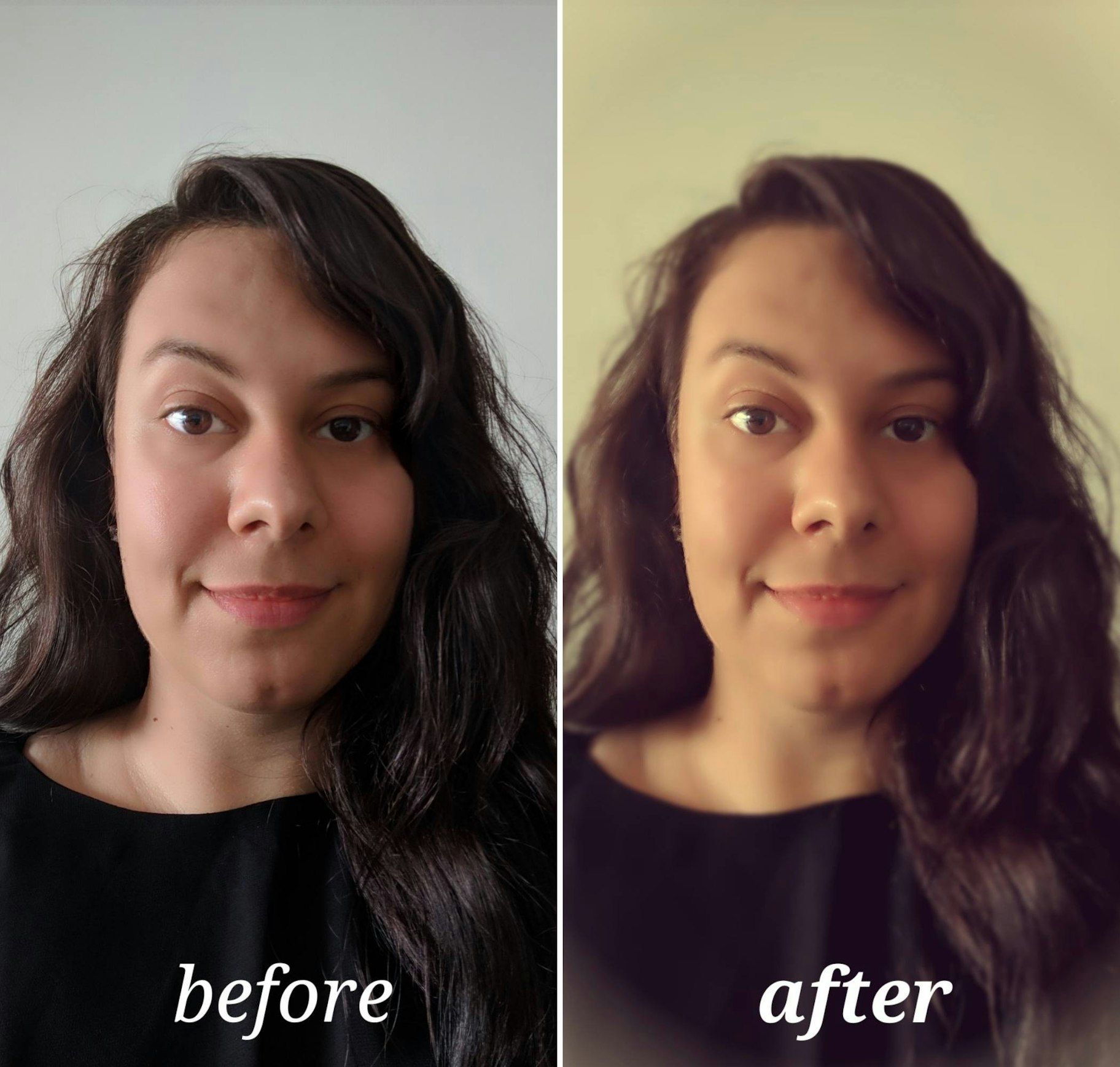 Pixlr before and after editing