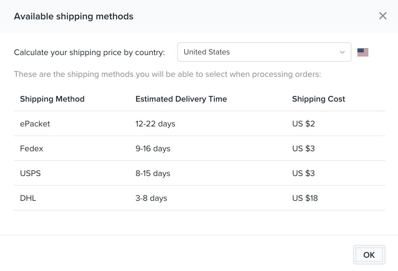 ePacket US Shipping Times