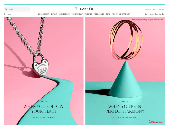tiffany and co online shop