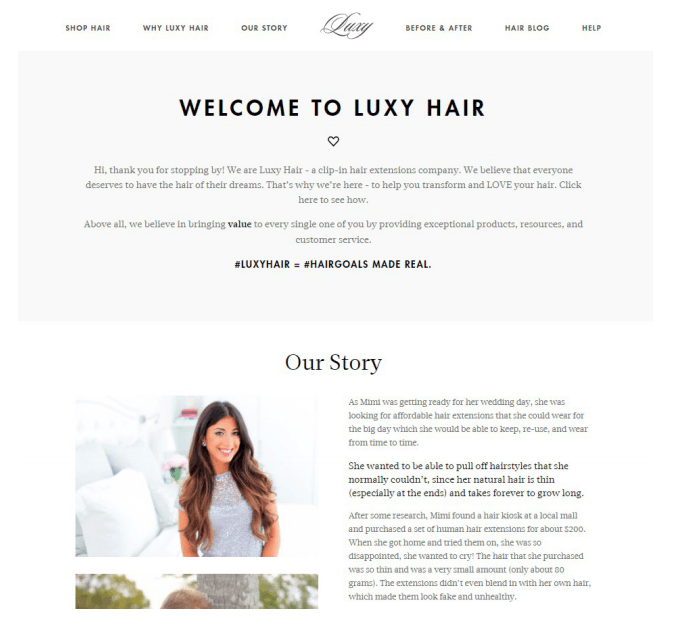 10 Online Stores to Use as Inspiration for Your First Store | Luxy Hair