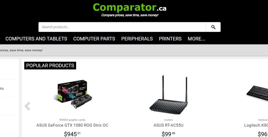 Price comparison - Comparator