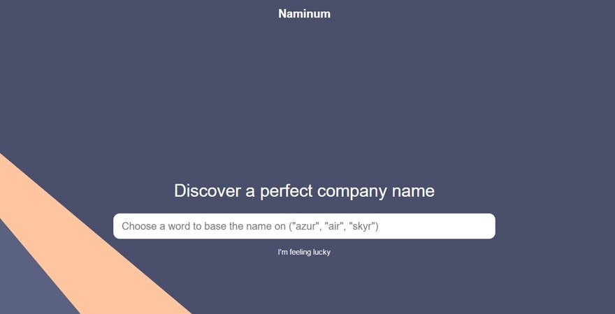 Naminum business name generator