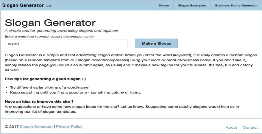 Productive Sweat Thursday 6 Online Slogan Generators to Help You Get the Perfect Tagline - Oberlo