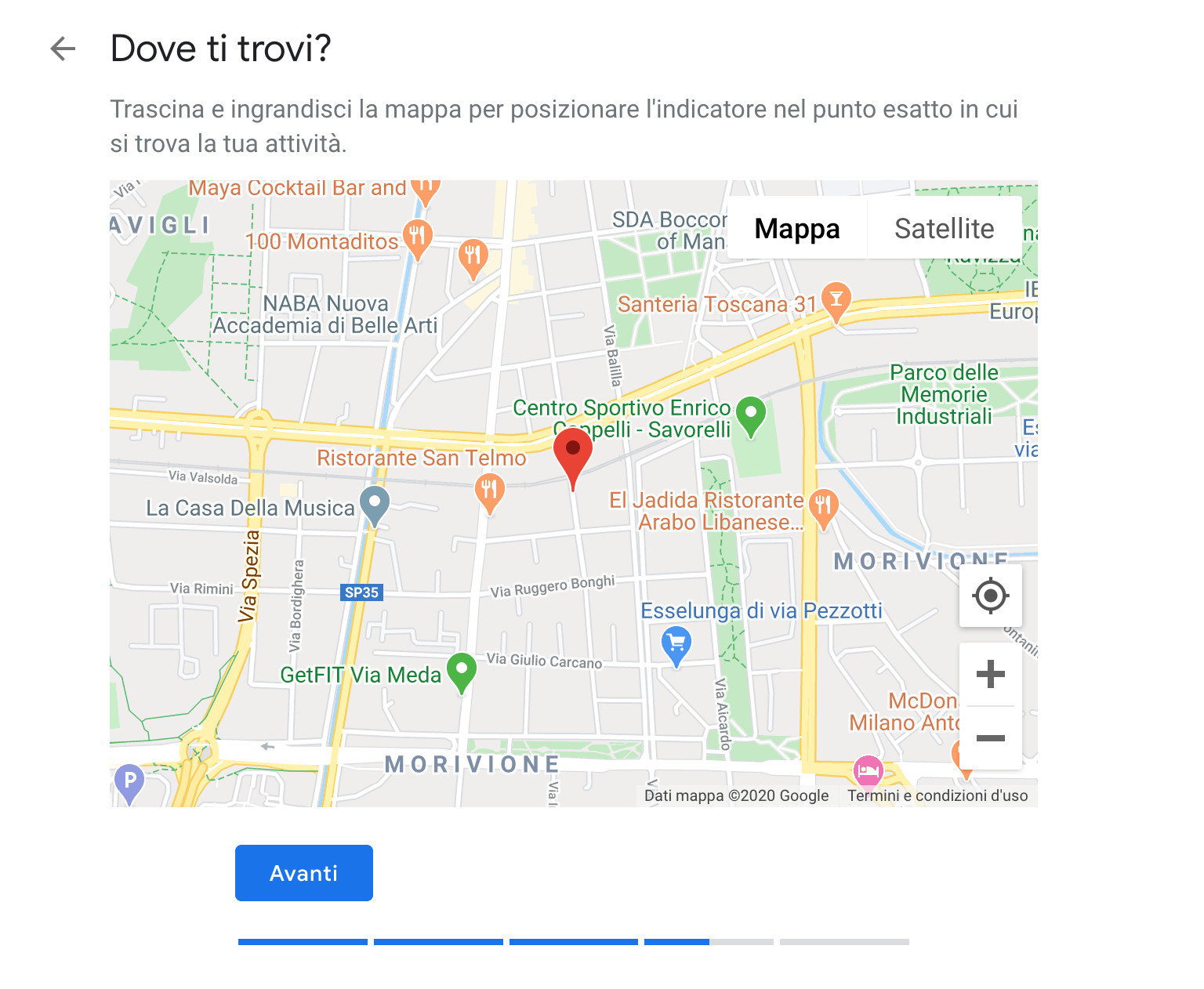 Google my business mappa