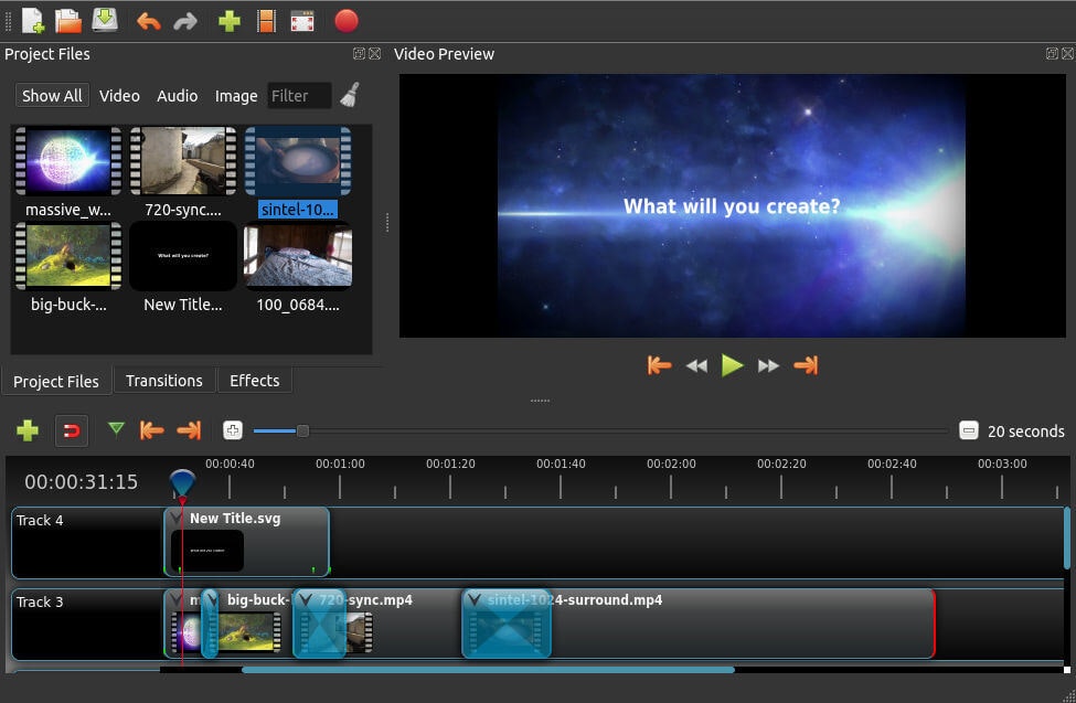 Openshot logiciels de montage vidéo gratuits
